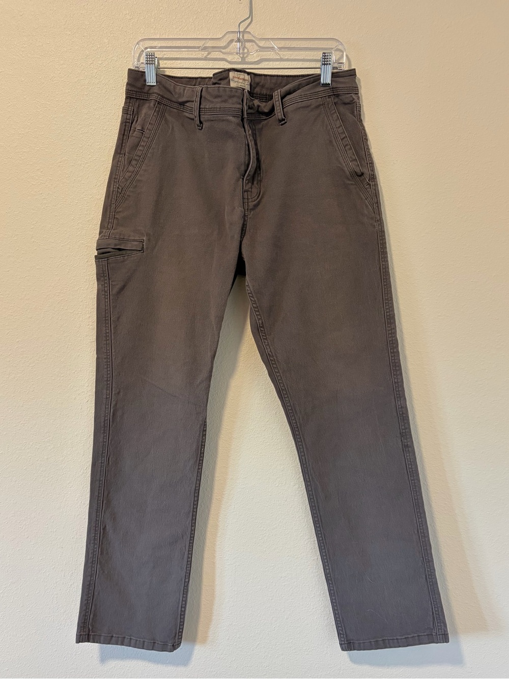 Weatherproof Vintage Men’s Grey Utility Pants 34x32 Canvas Stretch Workwear